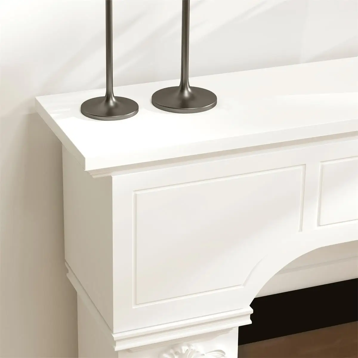 Elegant Fireplace Mantel - Fast Shipping, Unique Design (Not Available on)