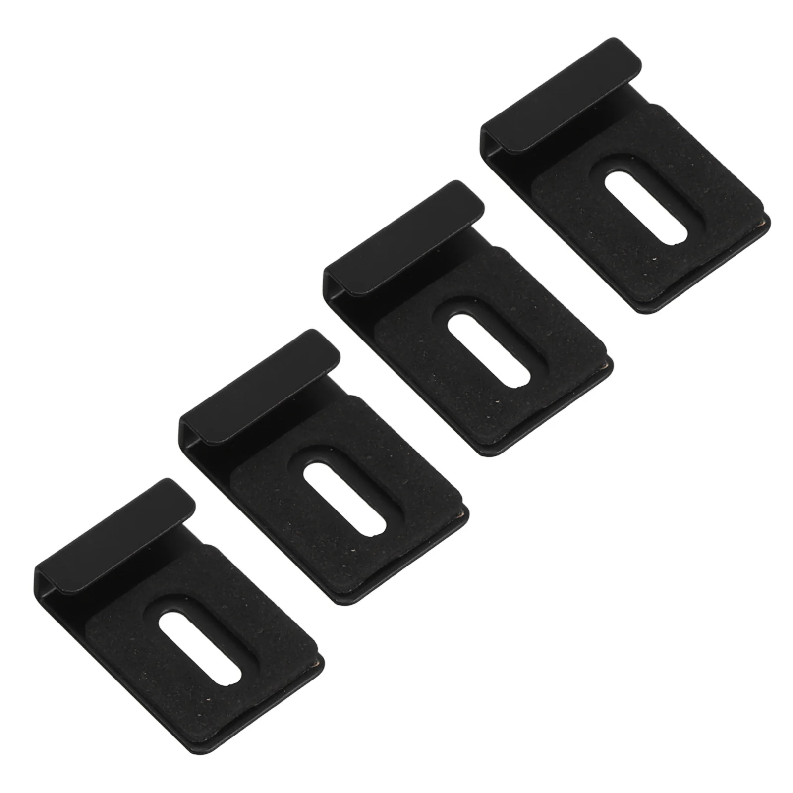 1Set Stainless Steel Mirror Clips Frameless Mirror Mounting Brackets Durable Heavy Duty Wall Hanging Kit Clear Clips