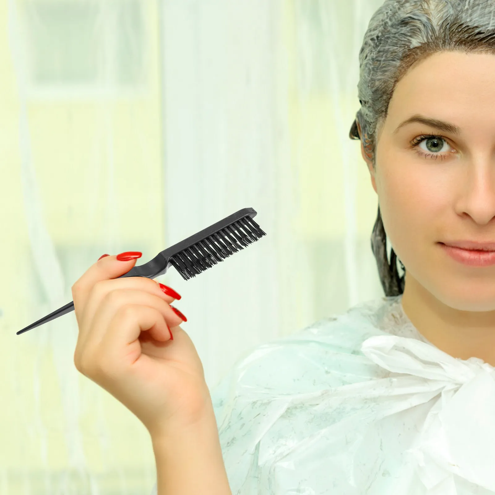 

3pcs Hair Coloring Set Professional Hair Dye Brush For Salon Home Use Comb Brush Kit Hairdressing Tools Plastic Comb