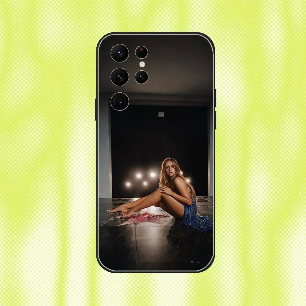 حافظة T-Tate Mcrae قريبة جدًا لماذا حافظة هاتف لهاتف Samsung S 25,24,23,22,30,21,10,9,Ultra,Plus,Lite,FE,4,5G حافظة ناعمة سوداء