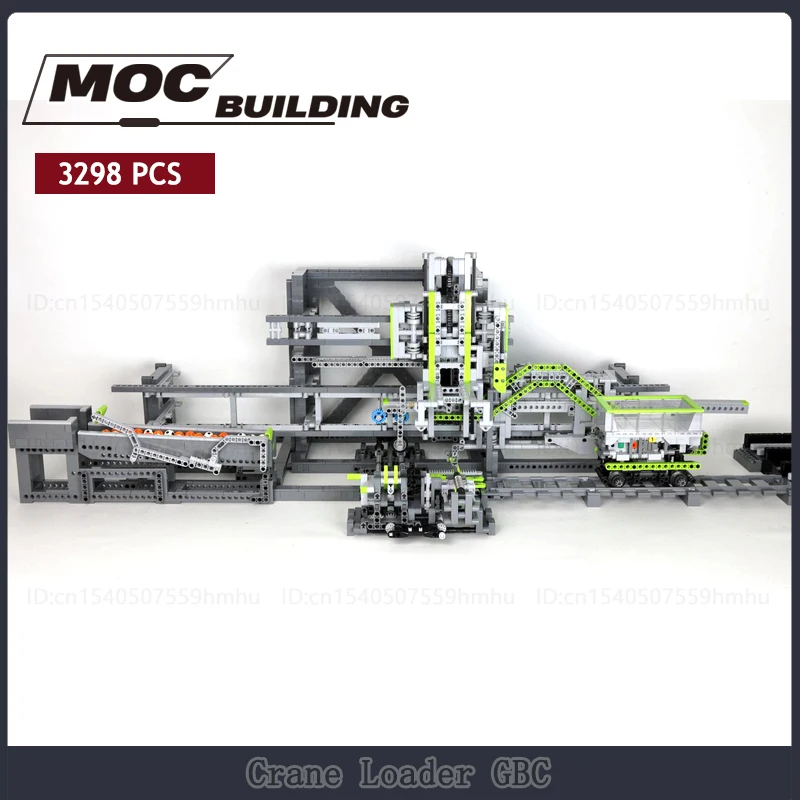 MOC Building Blocks GBC Module Crane Loader Model Motor Machine Technology Bricks  DIY Assembly Creative Toys Collection Gifts