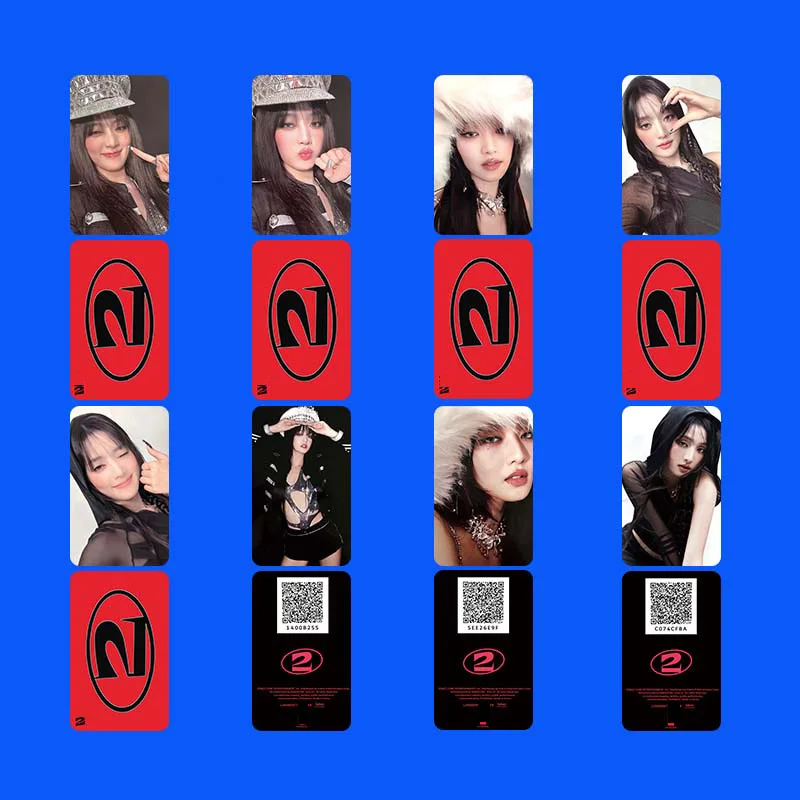 

8Pcs/Set KPOP Miyeon Soyeon YUQI 2 New Album Personal Selfie Lomo Cards List Shuhua MINNIE Cute Photocards Fans Collection Gifts