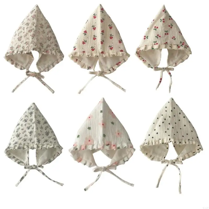 

W3JF Child Summer Hat with Fine Stitching Fashionable Cotton Hat Comfortable Sun Hat