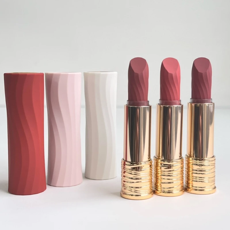 

Womens Lipstick Linear Embossed Case Matte Long Lasting Highly Pigmented All Day Wear Velvet Finish All Occasion