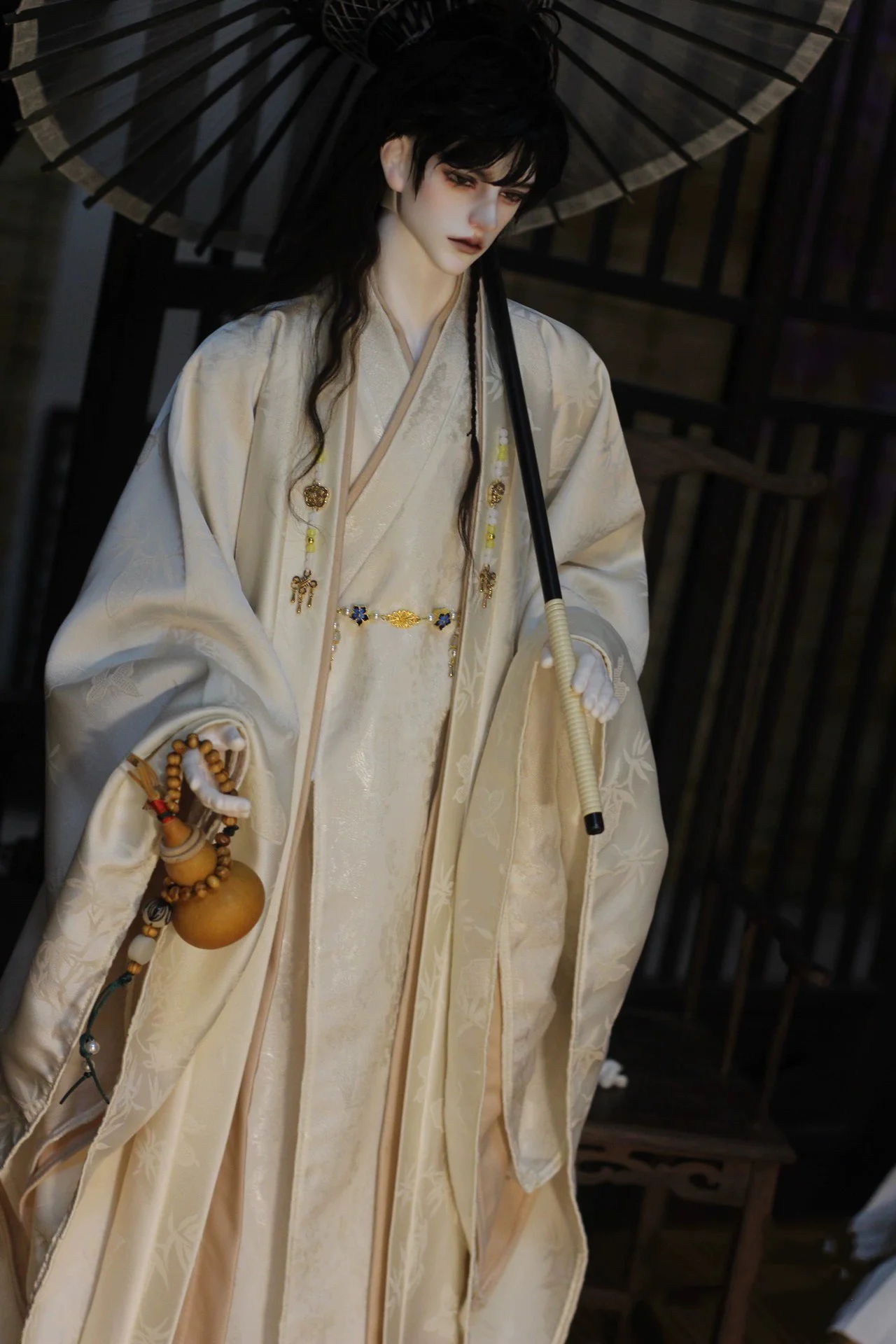 1/3 Scale Ancient Costume BJD Clothes Chinese Hanfu Robe Samurai Outfit For BJD/SD POPO68 SSDF ID75 Uncle Doll Accessories C2054