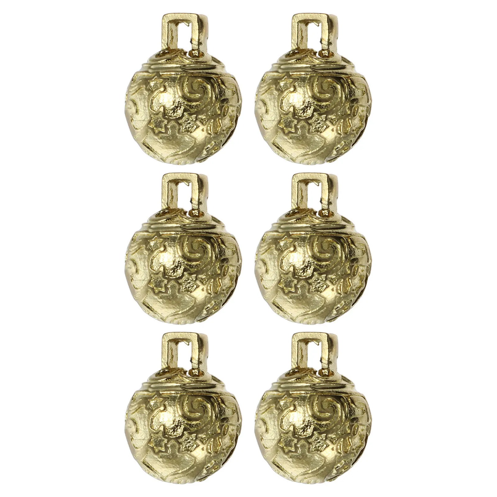 

6 Pcs Small Brass Bell Bells Mini Craft Jingle Diy Ornaments for Christmas Tree