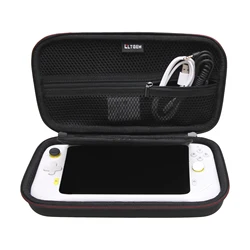 LTGEM Case for Backbone One Mobile Gaming Equipped With Mesh Storage Wires Handheld Gaming Console Portable Travel Clutch Bag