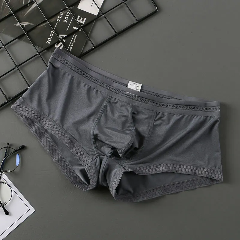 

Real silky underwear for men briefs thin silky cool briefs Comfortable sexy pant