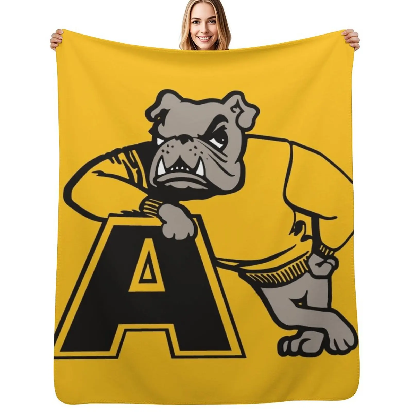 Adrian College Throw Blanket Plush Fuzzy Cozy Blanket for Couch Sofa