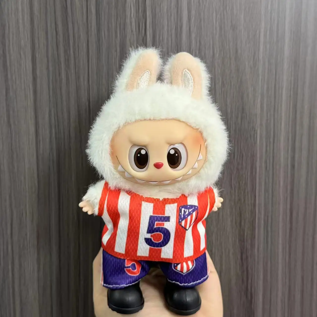 

【Only Clothes】For labubu Clothes 17cm Doll Clothes Soccer Uniform Dress Up Suit Toys Gifts