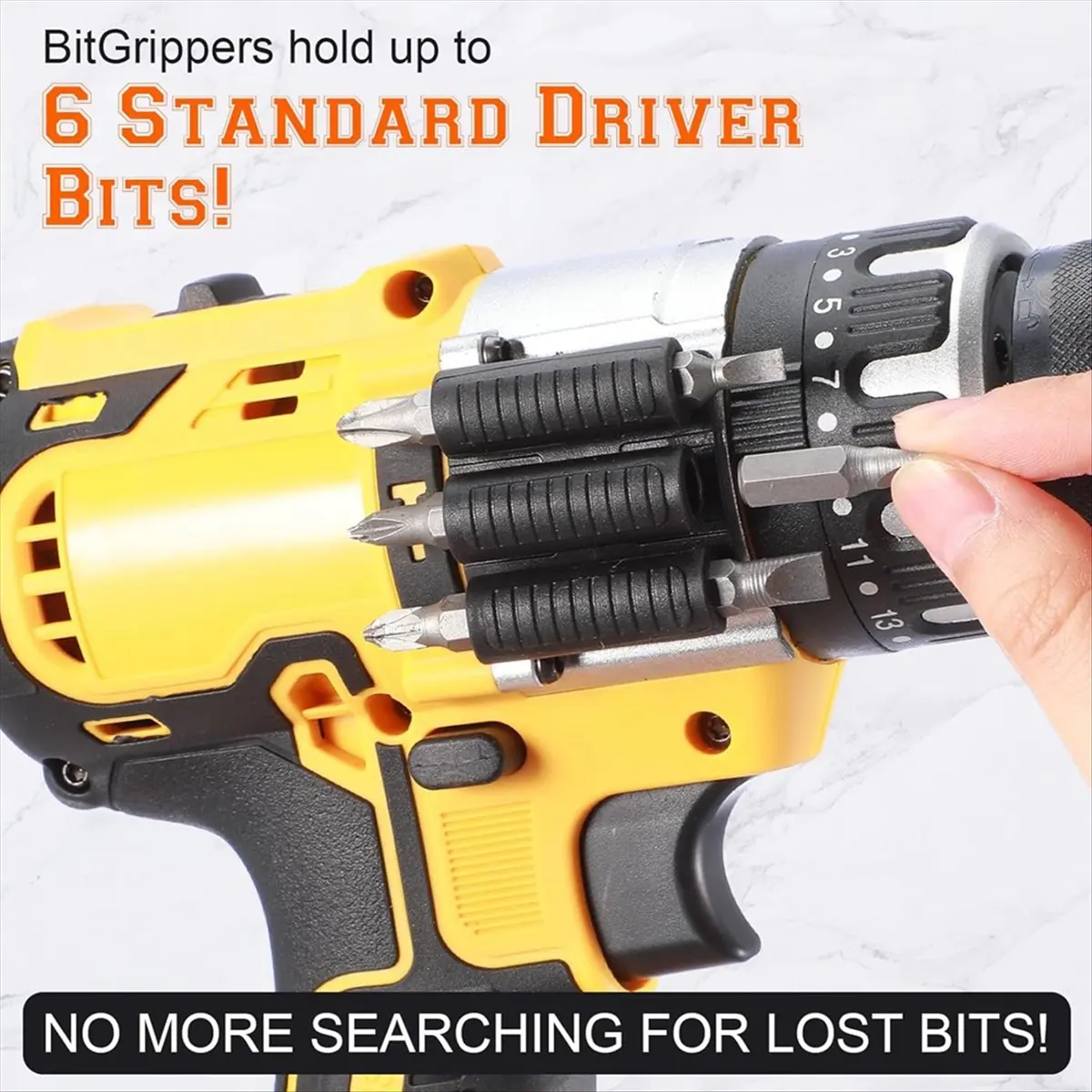 2026 NEW 6Pack Drill Bit Holder Tool Holsters for Impact Driver Carry Up to 6 Driver Bits on the Side of Power Drill or Driver