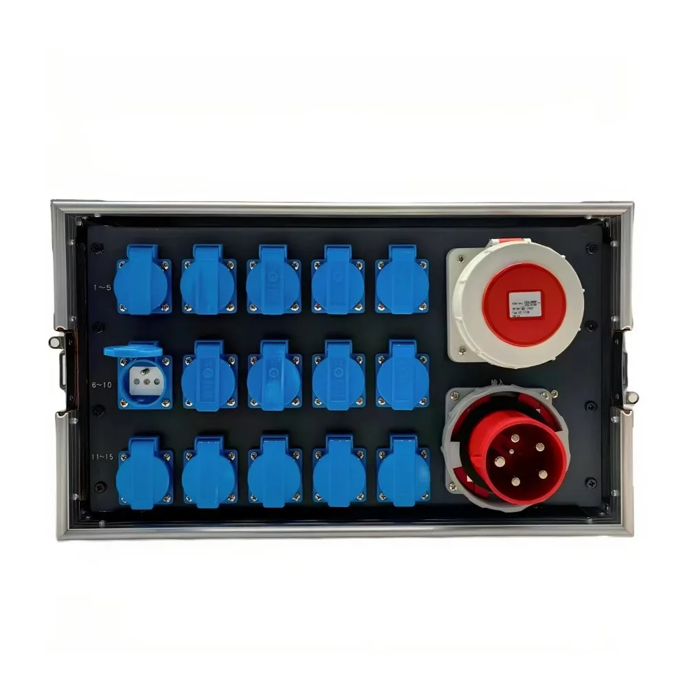

63A 5Pin Input 15Channels Outlets 16A Power Distribution Box for Led Stage