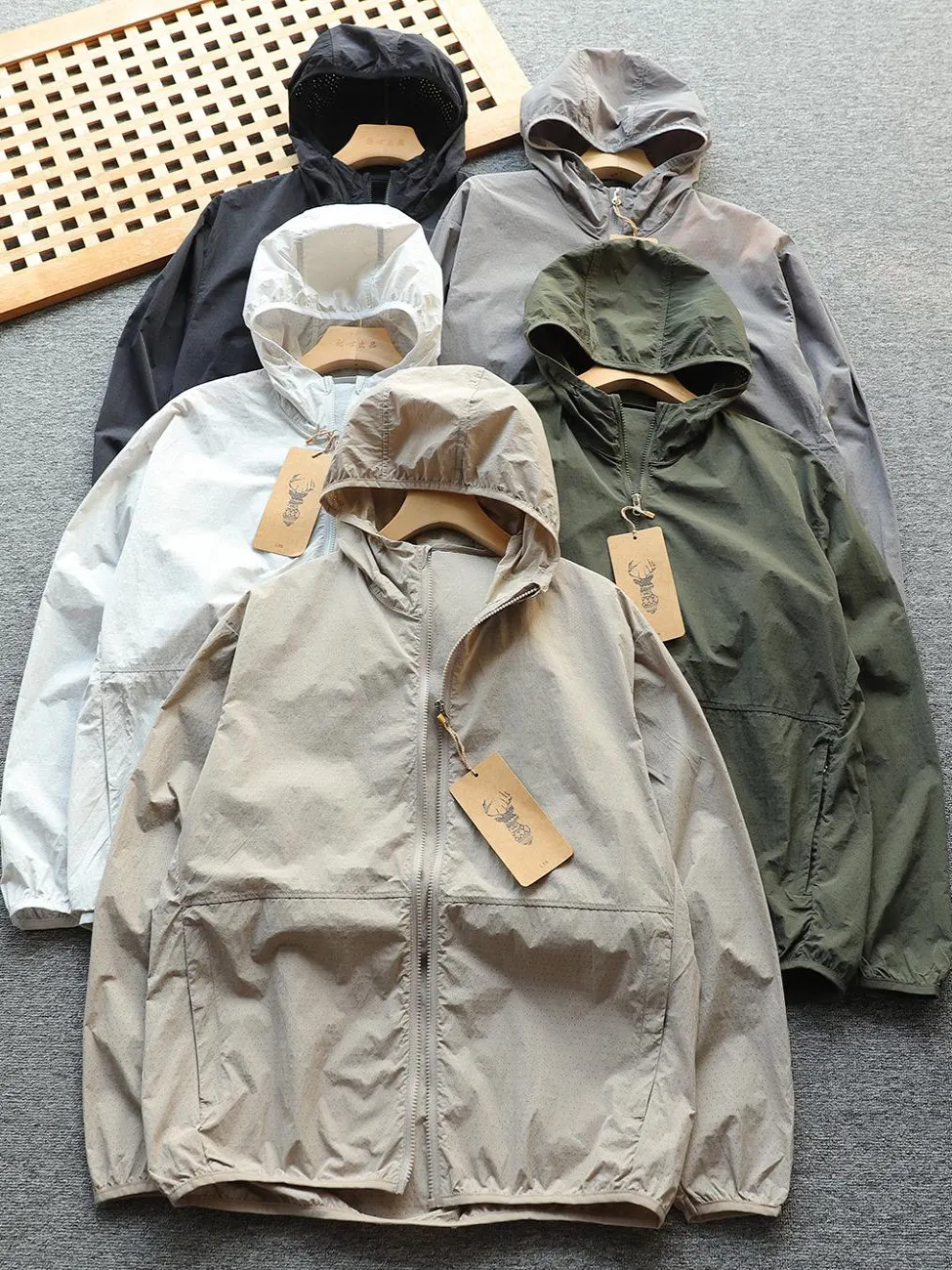 

Ultra-Lightweight Qui-Dry Breathable Summer New Sle Full-Body Me Hole Outdoor ex Hat Sun Protection Jaet Coat