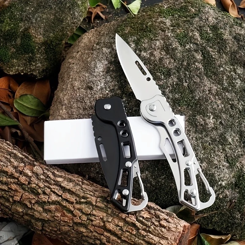 Convenient stainless steel small knife, mini folding knife, portable self-defense keychain, portable small knife pocket,