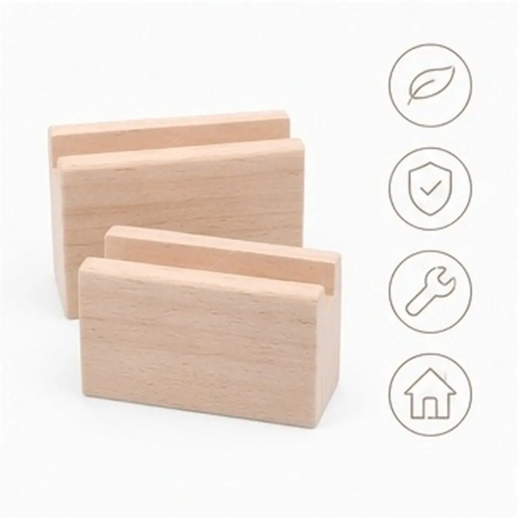 2Pcs Wood Bed Risers Furniture Height Lifters for Beds Tables Desks Chairs Sofas Elevated Comfort Easy Assembly Disassembly
