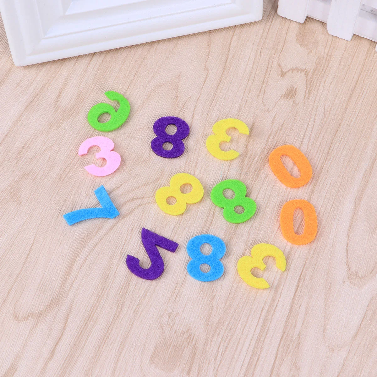 Colorful Non-woven Felt Fabric Numbers Sewing Cloth Felts DIY Craft Handmade Scrapbooking Kids Tools Gifts (Mixed Color and Numb