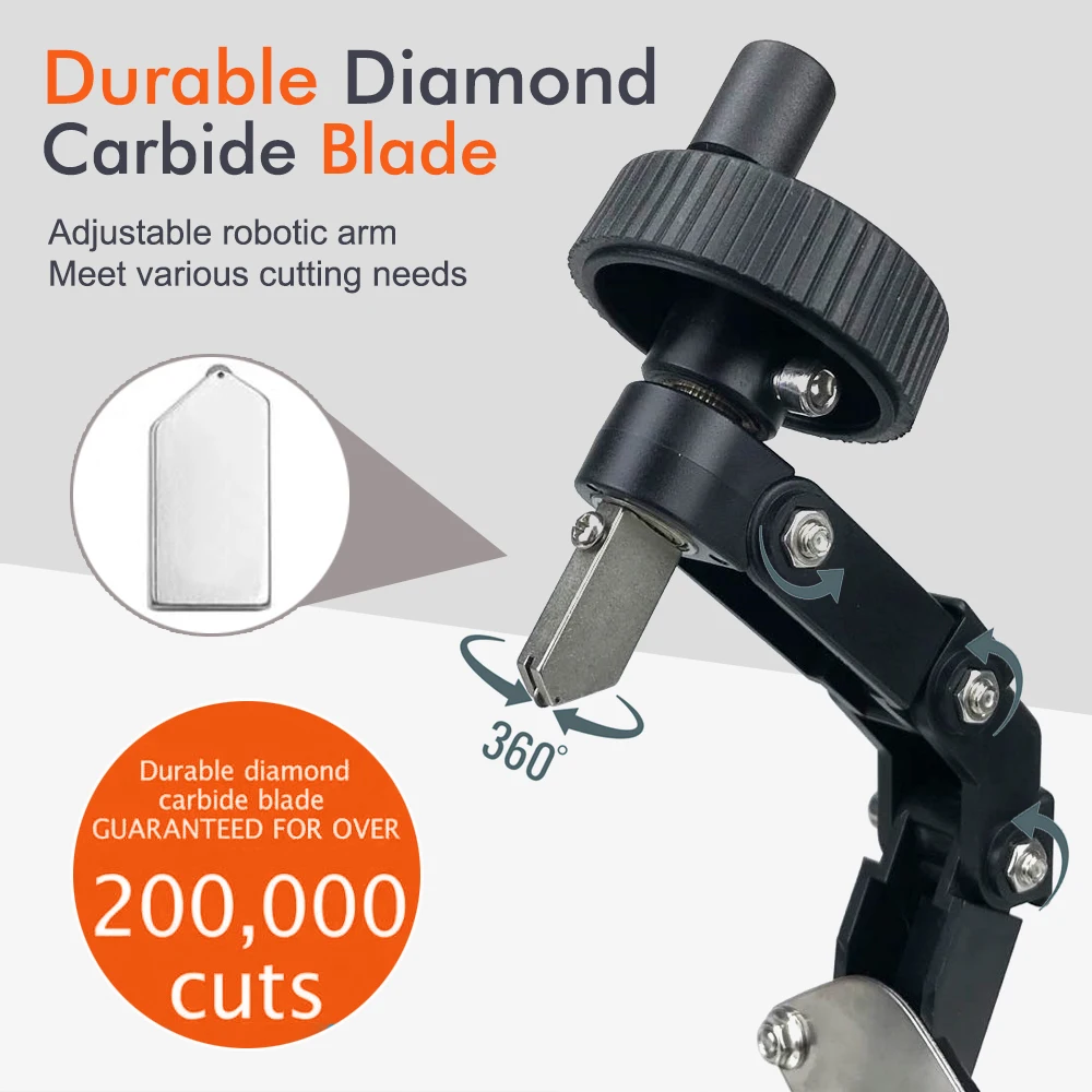 Second Generation Hand Wheel Glass Bottle Cutter Glass Cutting Tool for Square Round Bottles and Bottlenecks with Accessories