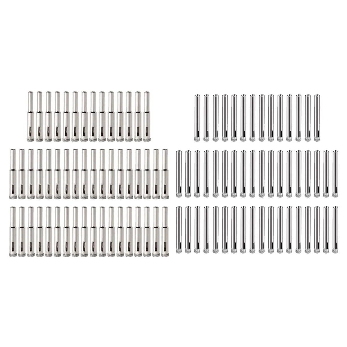 AB07 HOT 100Pcs Diamond Coated Drill Bit Set 6Mm/8 Mm Diamond Tipped Hole Saw