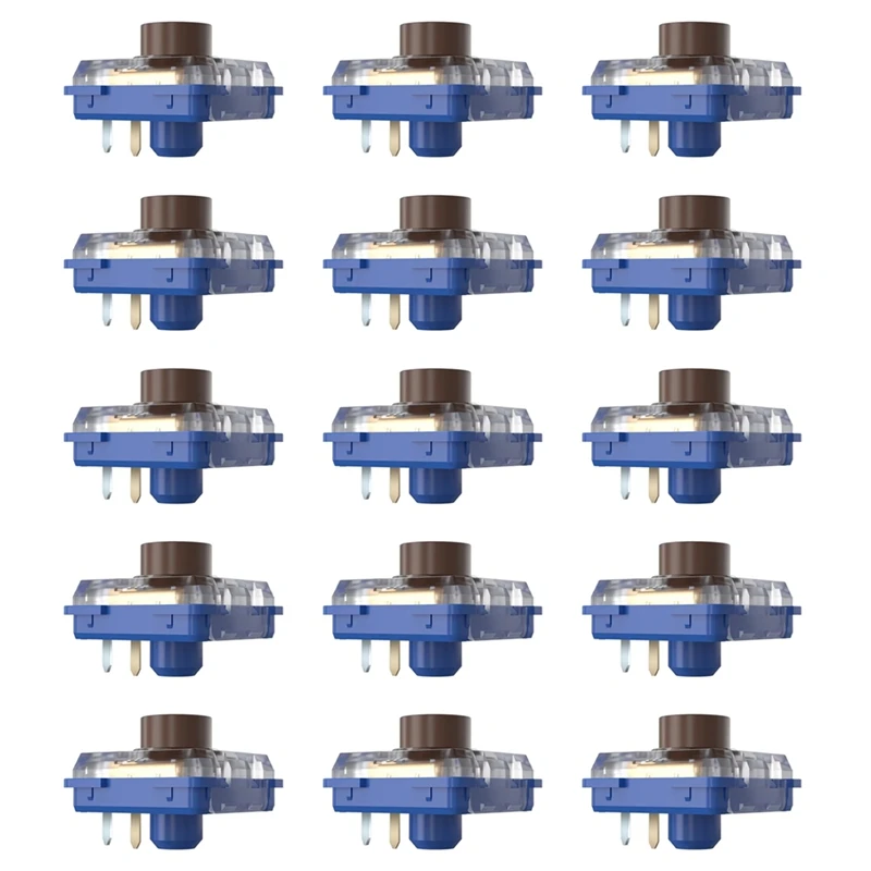 Super Sale Kailh 15pcs Deep Sea Silent Mini Hitbox Switch 1353 Islet Low Profile Linear Switches for RGB DIY Mechanical Keyboard