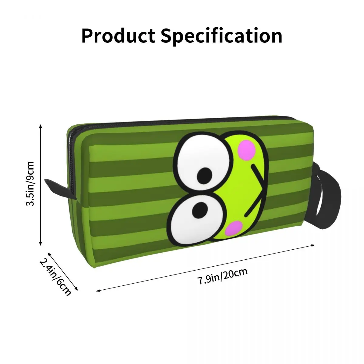 Borsa da toilette personalizzata Keroppi Big-eyed Frog Women Makeup Cosmetic Organizer Ladies Beauty Storage Dopp Kit Box