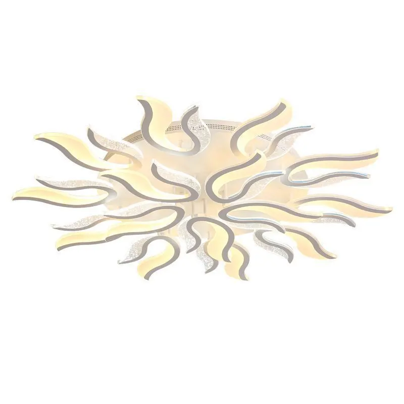 Modern LED teto luzes para sala de estar, lâmpada do quarto, branco e preto luminária, moderno