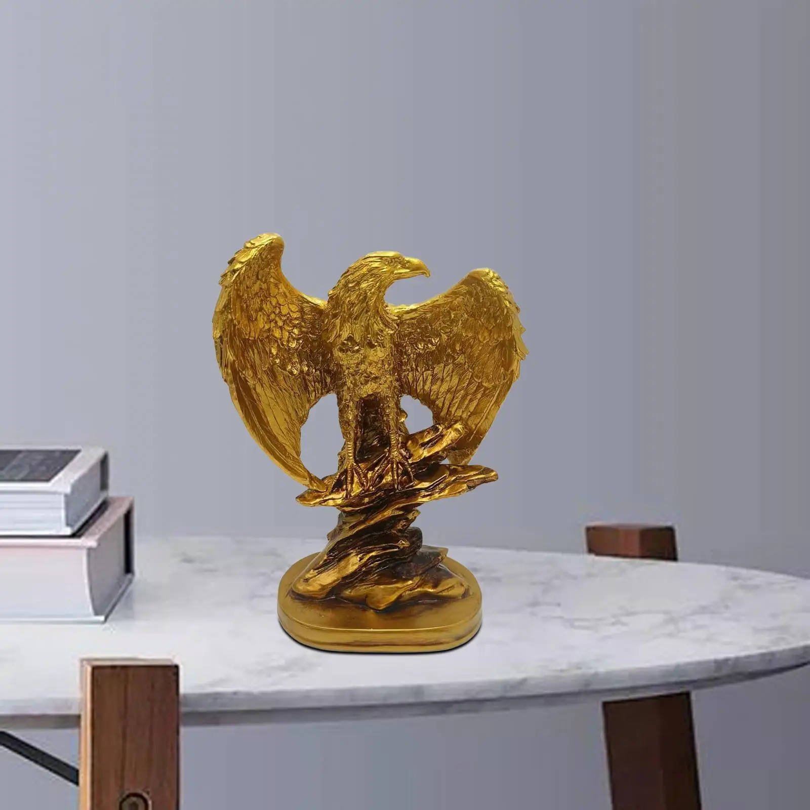 

Eagle Statue Display Animal Sculpture for Office Living Room Bedside Table