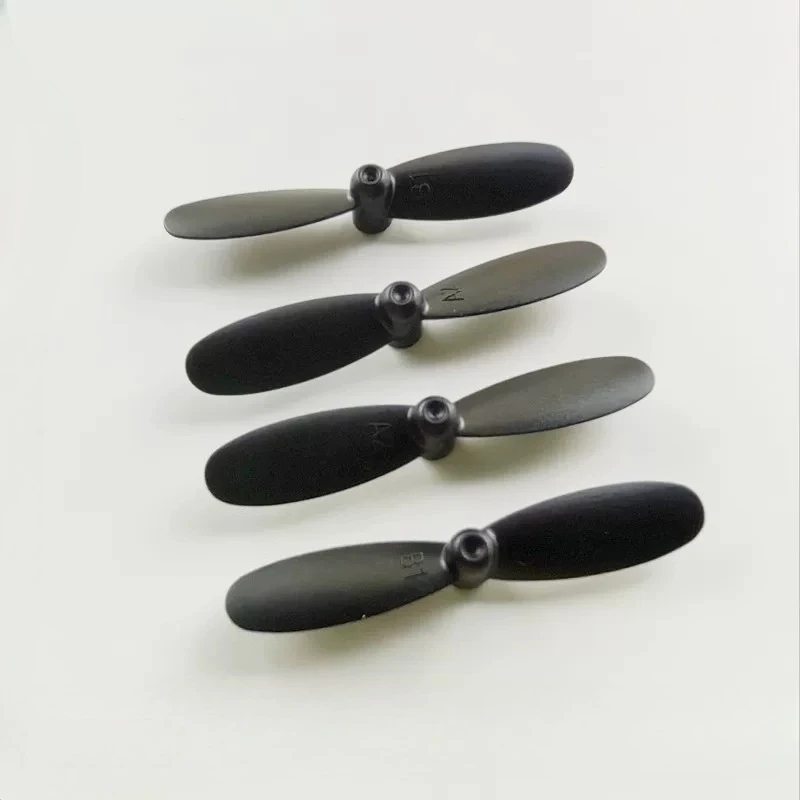 2Pairs 42mm Two-blade Propeller Black AB Positive Negative Props Wing Blade Compatible with 0.8mm/0.1mm Shaft for Quadcopter