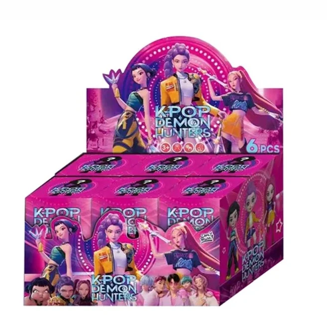 2025 핫 애니메이션 K팝 데빌 헌터 블라인드 박스 인형 비닐 장난감 루미 미라 조이 캐릭터 비닐 마스크 장식품 생일 선물 장식품