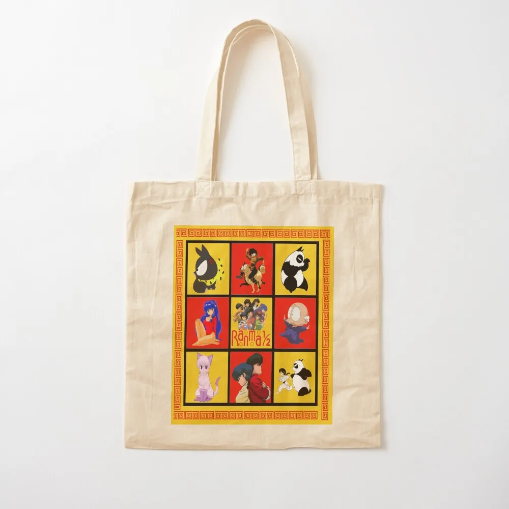 Ranma 1/2 Pattern - ORIGINAL by SillyFun.redbubble.com Tote Bag personalized tote Women's tote bag canvas bag
