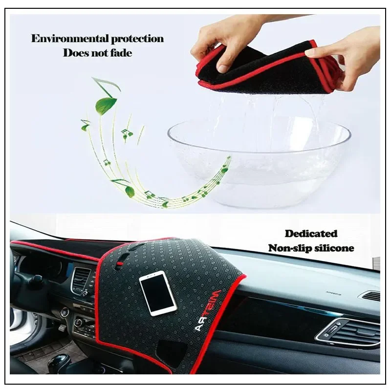 For Honda Fengfan Car Dashboard Avoid Light Pad Instrument Platform Desk Cover Mat Carpets 2008 2009 2010-2014 Car Accessories