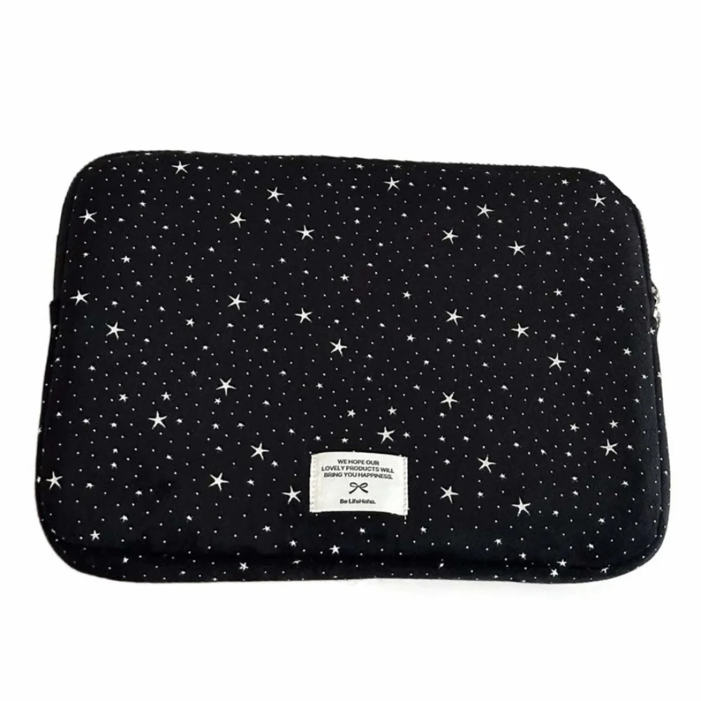Starry Sky Cartoon Laptop Bag Shockproof Sweet Tablet Sleeve Bag Creative Black Girl Computer Bag Laptop/Notebook/Tablet