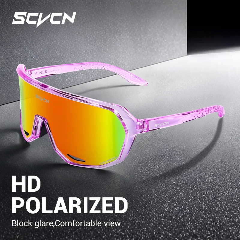 SCVCN موضة جديدة الاستقطاب النظارات الشمسية الرجال النساء القيادة النظارات الشمسية السفر عطلة الشارع UV400 حجب