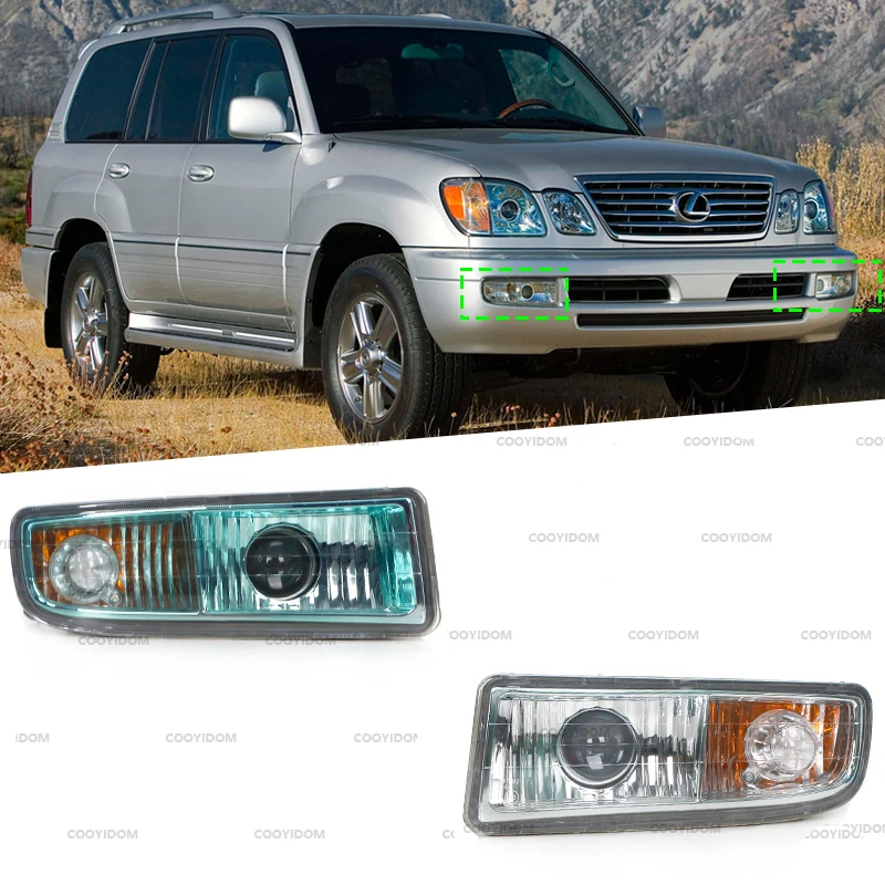 

Left Right Front Bumper fog light Driving Lamp headlight Car light FogLamp For LEXUS LX470 1998 1999 2000-2008 Fog Lamp Assembly