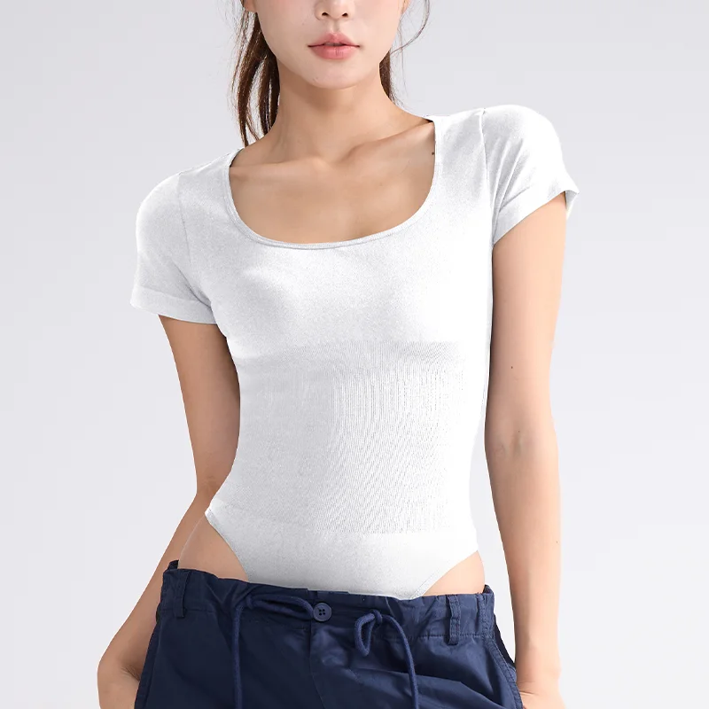 

New European American Cross-border Seamless One-piece Yoga Suit Integrated Sports Fitness Suit Peach Hip Tight Fitting Body Suit