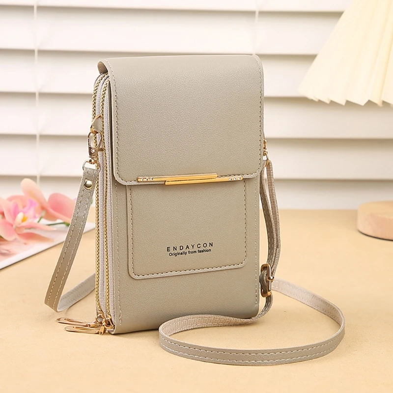 ผู้หญิงกระเป๋าCrossbodyขนาดเล็กPUหนังไหล่กระเป๋าสัมผัสหน้าจอโทรศัพท์กระเป๋าแฟชั่นMessengerกระเป๋าช้อปปิ้งเดทDropship