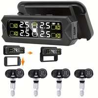 Tire Pressure Monitoring System TPMS Tire Pressure Monitor System Wireless TPMS Sensor Kit Solar Powered ATV UTV