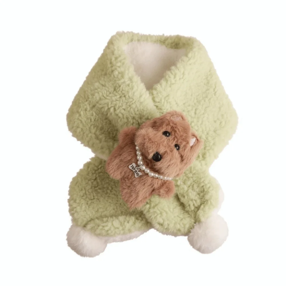 

Маленький медвежонок, шарф с детскими медвежонками, утолщенный теплый детский шарф, мягкая текстура, ветрозащитный шейный платок с крестом, студенческий