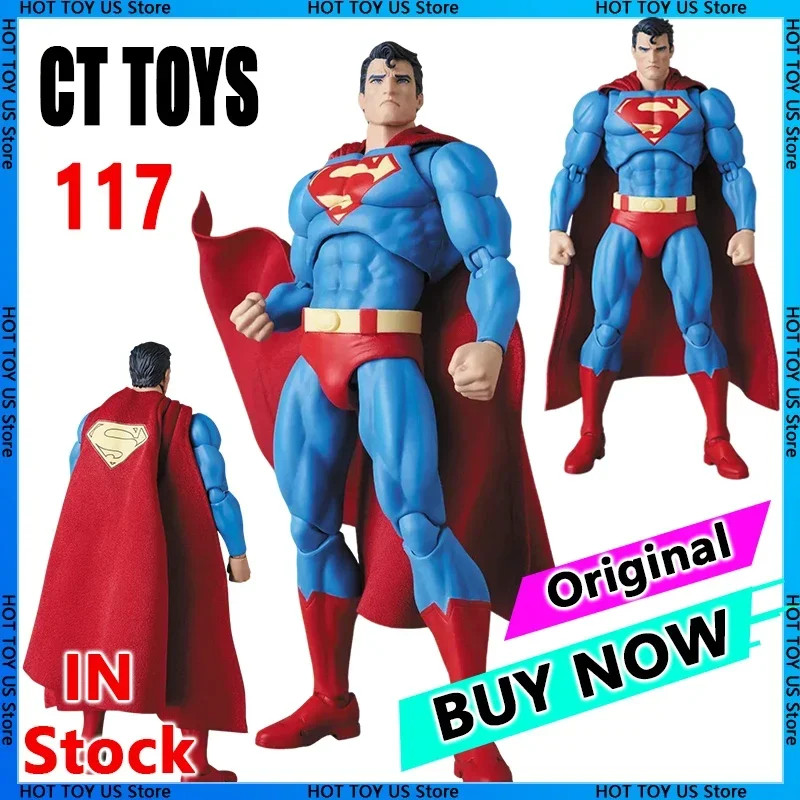 

Коллекционная фигурка-статуэтка CT Toys MAFEX 117 1/12 в стиле Hush, классический супергерой, 16 см, из ПВХ, подарок
