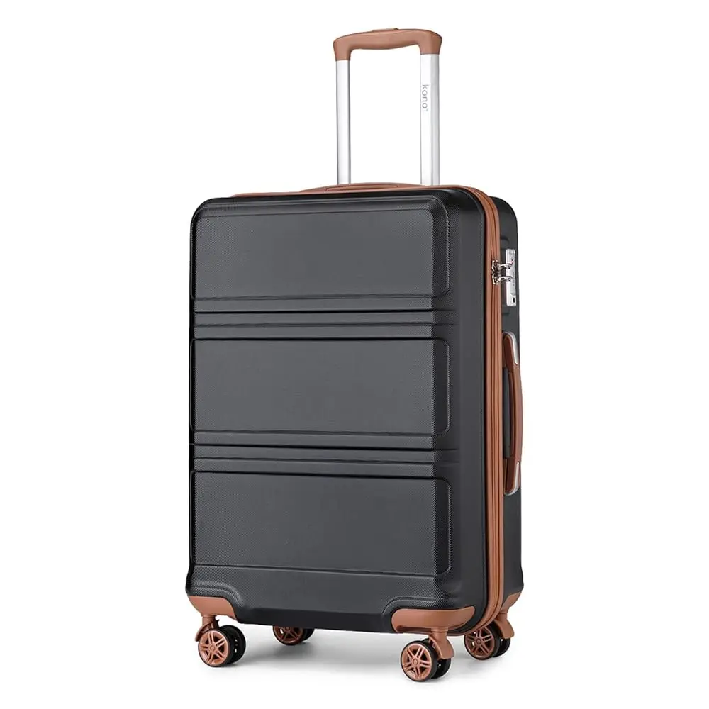 Kono Lightweight Cabin Suitcase - 20/24/28 Inch ABS Hard Shell, Fits EasyJet Under Seat, large-Compact Carry-On Trolley Case image 3
