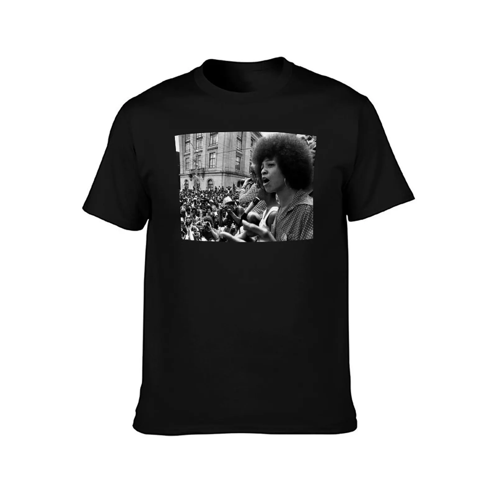 Angela Davis Speech T-Shirt Outdoor Sports Short Sleeve Top T-Shirt