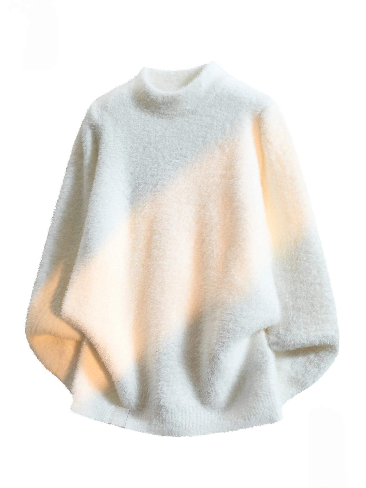 

Мужской свитер Paul Frank Leisure Color F с высоким воротником, свободный, из искусственного меха норки, с длинными рукавами, повседневный, весенний