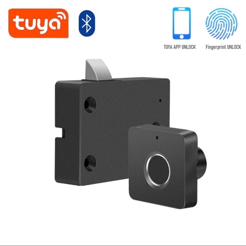 

Tuya APP Unlock Keyless Drawer Lock Smart Electronic Fingerprint Locks Cabinet Locker FingerPrint Lock Rechargeable