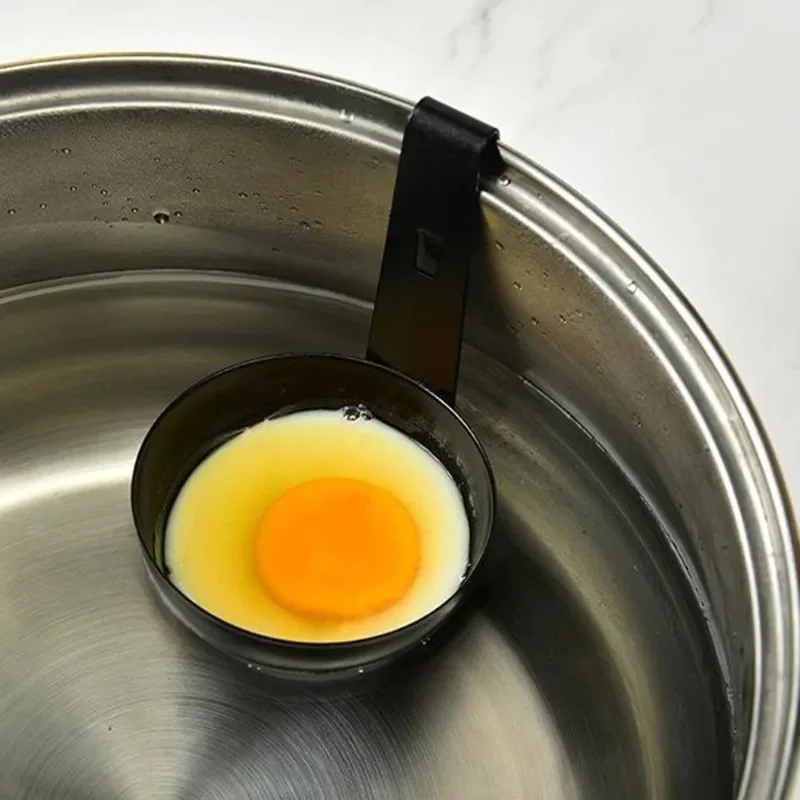 1-2pcs Poached Egg Cup Stainless Steel Poaching Cups High Temperature Resistance Egg Cup Kitchen Tools Egg Boiler Cooking Cups