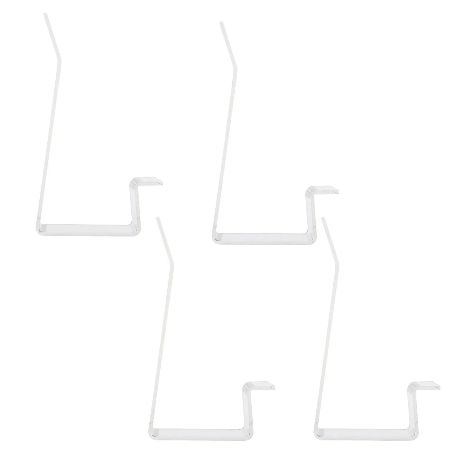 4Pcs Shoe Display Stand Acrylic Shoes Holder High Heel Sneaker Stand Clear Shoe Support Rack Store Display Acrylic Shoes Rack