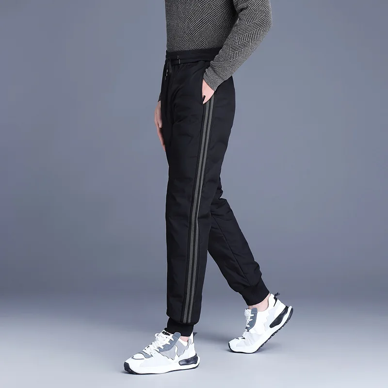 الشتاء 90 بطة أسفل السراويل الرجال النساء في الهواء الطلق الدافئة صوف مبطن يندبروف الحرارية أسفل السراويل الأزواج calcas masculina PT-610