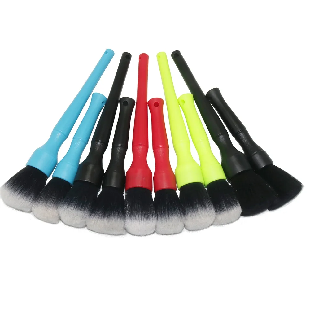 Cepillo ultrasuave para detalles de interiores de coche, cepillo con cerdas sintéticas, plumero súper suave para limpieza de coche