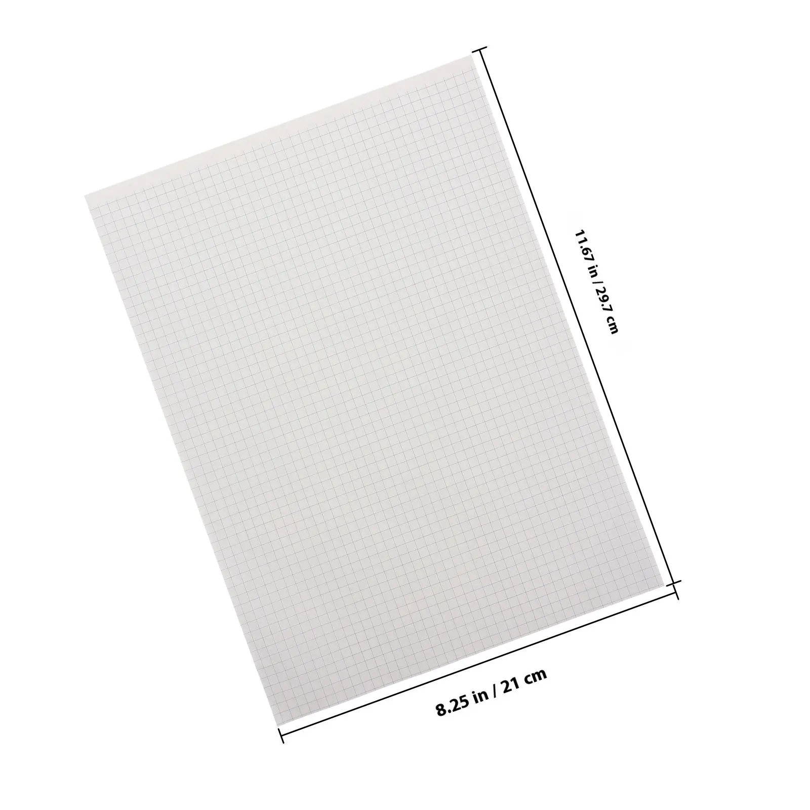 40Sheets Thickened Graph Paper Notebook Clear Layout Double Sided Grid Paper Drafting Engineering Pad Math Drawing Papers Back