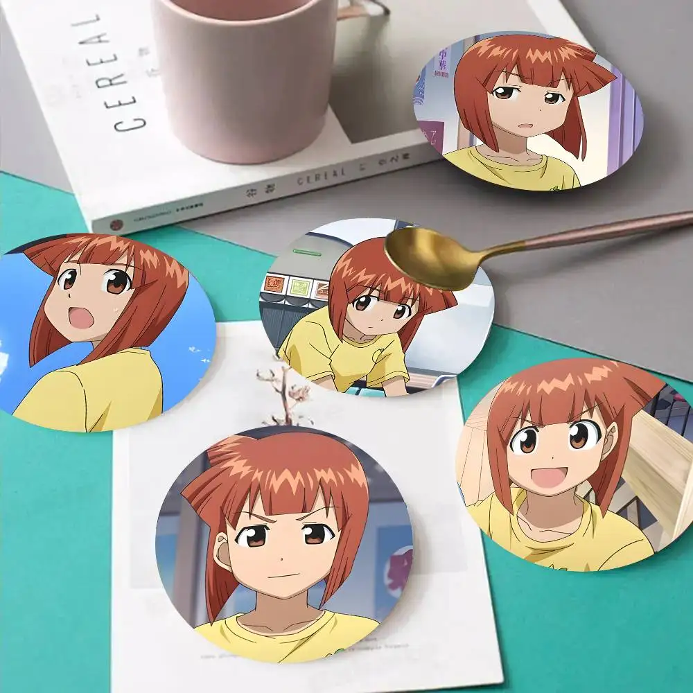 1pc Eiko Aizawa Anime Characters Wooden Coaster Colour Printing Cup Mat Home Desk Decoration Gifts