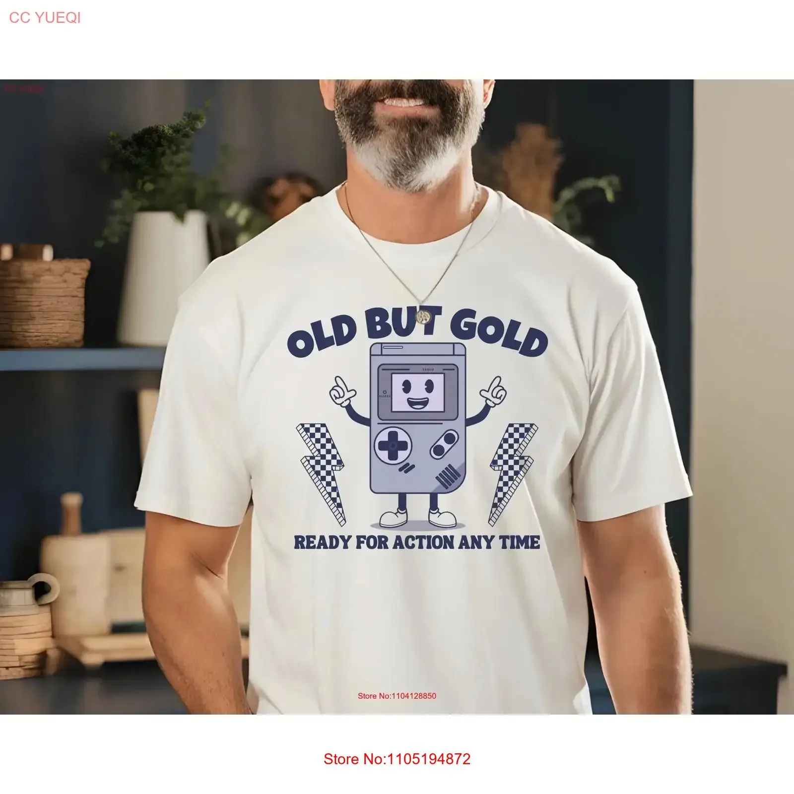 تي شيرت مريح ملون قديم ولكن ذهبي ريترو Gamer 90s مضحك Adult Exchange Gen Z Meme Prank GifT Joke Y2k محاكاة ساخرة عتيقة مغسولة