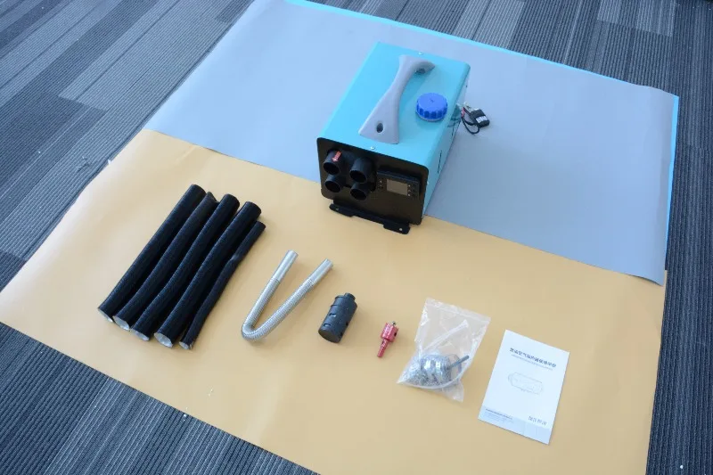 ملحقات سخان هواء ديزل مزدوج الطاقة 12 فولت، سخان ركن شاحنة RV البحرية 2KW/5KW مع جهاز تحكم عن بعد للتدفئة متعددة المشاهد ​